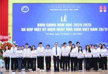 Tra Vinh University awards over 3.5 billion VND in scholarships at 2024-2025 academic year opening ceremony