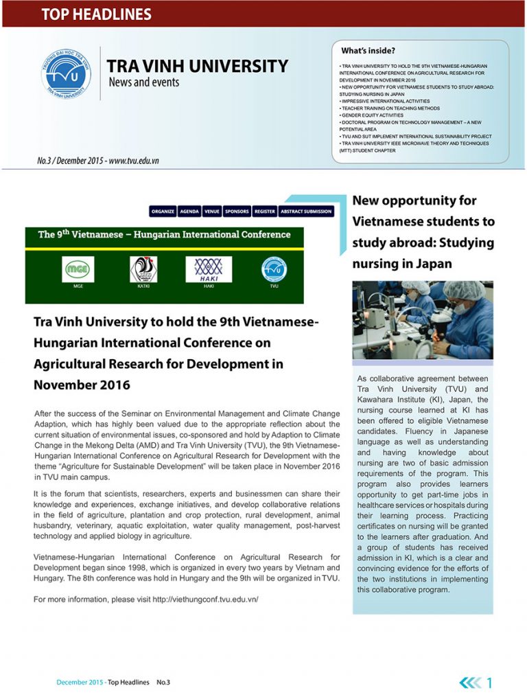 Top Headlines Issue December 2015 (No.3 2015)