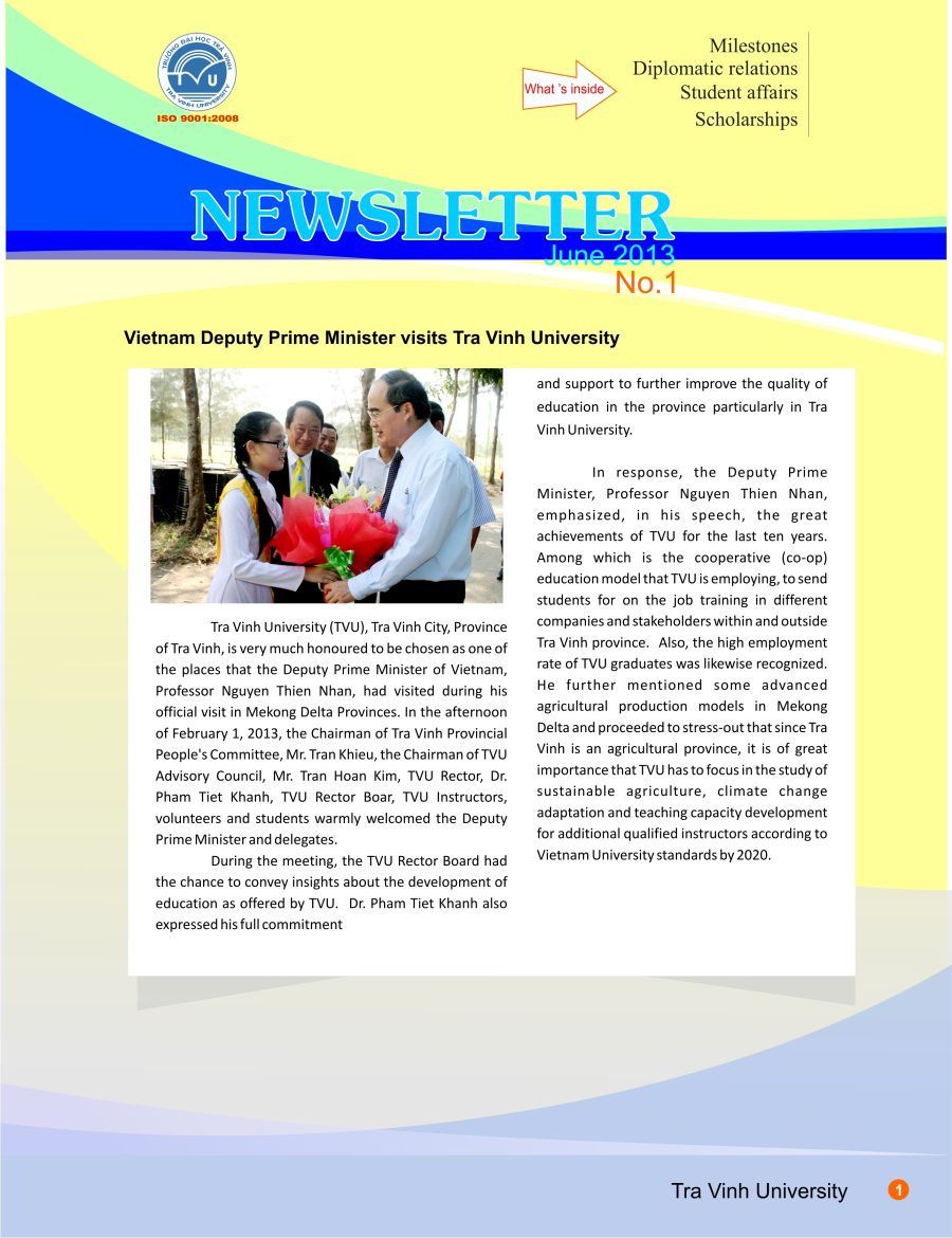 Newsletter (No.1 2013)
